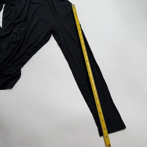 EILEEN FISHER Shirt Top Stretch Rayon Turtleneck Long Sleeve Black Size XS - Picture 7 of 11